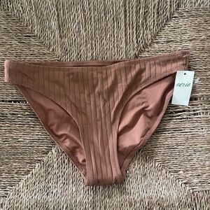Aerie Ribbed Shine Bikini Bottom New With Tags
